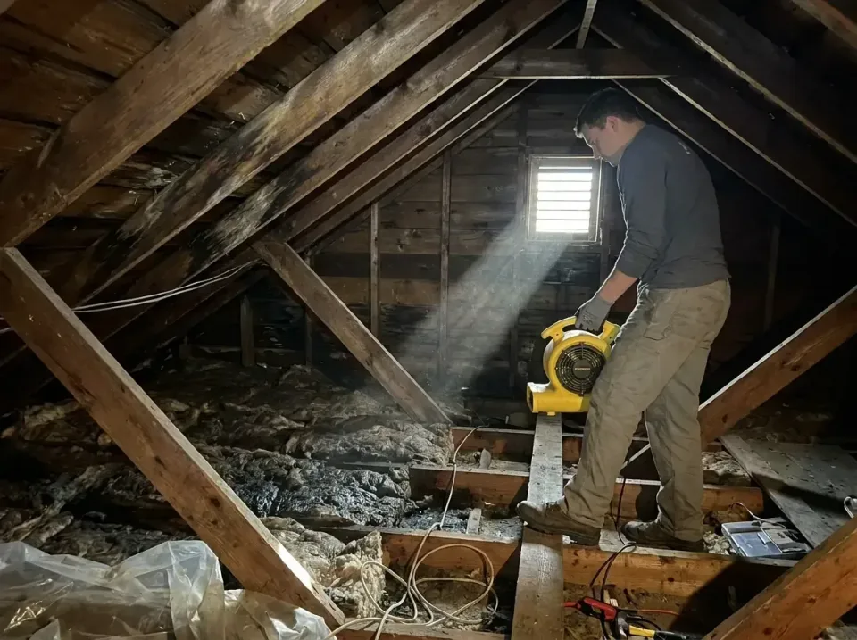 attic-water-damage-drying-proc-007 — frequently asked questions, Emergency Water Extraction & 24/7 Flood Response in McChord…